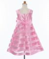 子供服 女の子 チュールタックドレス ピンク(02) トルソー背面