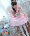 子供服 女の子 チュールタックドレス ピンク(02) モデル画像3