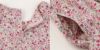子供服 女の子 綿100％ 小花柄　ギャザー入り 日本製 ピンク(02) デザインポイント2