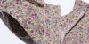 子供服 女の子 綿100％ 小花柄　ギャザー入り 日本製 パープル(91) モデル画像