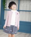 子供服 女の子 リボン付きフリルリブ素材 ピンク(02) モデル画像4