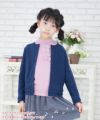 子供服 女の子 あったか起毛３段フリル ネイビー(06) モデル画像アップ