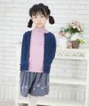 子供服 女の子 あったか起毛３段フリル ネイビー(06) モデル画像4