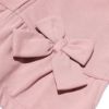 子供服 女の子 普段着　通学着　裏毛　リボン＆フリルつきジップアップ ピンク(02) デザインポイント1