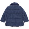 子供服 女の子 バルーン裾中綿入りボタンコート ネイビー(06) 背面
