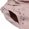 子供服 女の子 綿100％音符刺繍６分丈ガウチョパンツ ピンク(02) デザインポイント2
