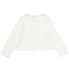 ベビー服 女の子 パール加工花柄カーディガン オフホワイト(11) 背面