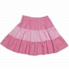子供服 女の子 ストライプ柄リボン付きスカート ピンク(02) 背面