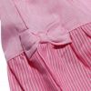 子供服 女の子 ストライプ柄リボン付きスカート ピンク(02) デザインポイント1