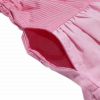 子供服 女の子 ストライプ柄リボン付きスカート ピンク(02) デザインポイント2