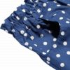 子供服 女の子 日本製綿100％ドット柄キュロットパンツ ブルー(61) デザインポイント1