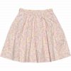 子供服 女の子 日本製綿100％花柄リボン付きスカート ピンク(02) 背面