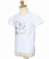 子供服 女の子 綿100％音符＆貝殻プリントTシャツ オフホワイト(11) トルソー斜め