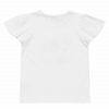 子供服 女の子 綿100％音符＆貝殻プリントTシャツ オフホワイト(11) 背面