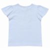 子供服 女の子 綿100％音符＆貝殻プリントTシャツ ブルー(61) 背面