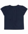 子供服 女の子 綿100％リボン風フリルデザインTシャツ ネイビー(06) 背面