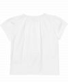 子供服 女の子 綿100％リボン風フリルデザインTシャツ オフホワイト(11) 背面