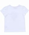 子供服 女の子 綿100％お花モチーフ＆プリントフリル袖Tシャツ オフホワイト(11) 背面