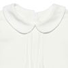 子供服 女の子 綿100％タック丸襟ブラウス オフホワイト(11) デザインポイント1