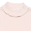 子供服 女の子 日本製綿100％リブ編みタートルネックTシャツ ピンク(02) デザインポイント1
