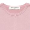 子供服 女の子 リボン＆フリルつき裏毛ジップアップジャケット ピンク(02) デザインポイント2