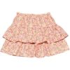 子供服 女の子 花柄フリルキュロットパンツ ピンク(02) 正面