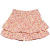 ベビー服 女の子 ベビーサイズ花柄フリルキュロットパンツ ピンク(02) 正面
