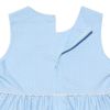 子供服 女の子 日本製綿100％ドット柄レースワンピース ブルー(61) デザインポイント2