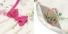 子供服 女の子 日本製花柄リボン＆フリル＆裏地つきワンピース ピンク(02) デザインポイント1