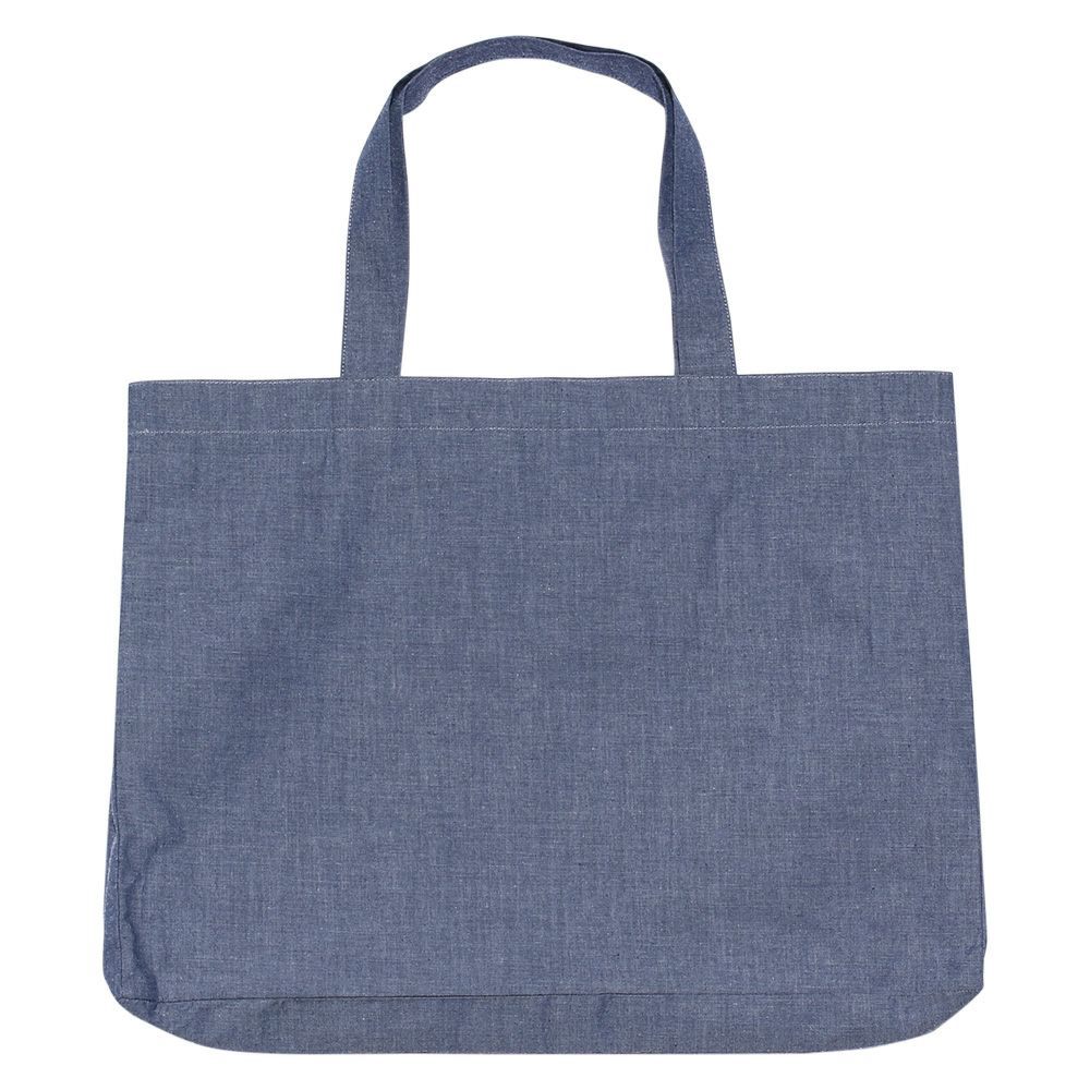 子供服 女の子 ドット柄リボンフリルつきトートバッグ ネイビー(06) 背面