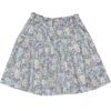 子供服 女の子 日本製綿100％花柄リボン付きスカート パープル(91) 背面
