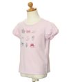 子供服 女の子 綿100％アクセサリー小物プリントTシャツ ピンク(02) トルソー斜め