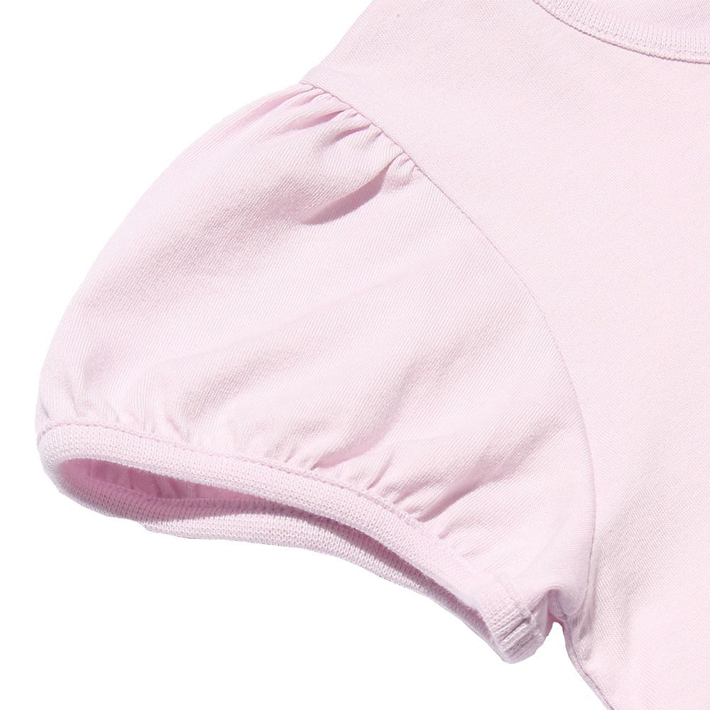 子供服 女の子 綿100％アクセサリー小物プリントTシャツ ピンク(02) デザインポイント2