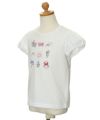 子供服 女の子 綿100％アクセサリー小物プリントTシャツ オフホワイト(11) トルソー斜め