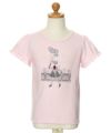 子供服 女の子 綿100％女の子＆風船プリントTシャツ ピンク(02) トルソー正面