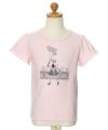子供服 女の子 綿100％女の子＆風船プリントTシャツ ピンク(02) トルソー正面