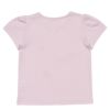 子供服 女の子 綿100％音符モチーフ＆リボン付きTシャツ ピンク(02) 背面