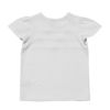子供服 女の子 綿100％リボン付きフレアースリーブTシャツ オフホワイト(11) 背面