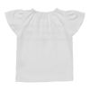 ベビー服 女の子 ベビーサイズ綿100％フレアースリーブリボンつきTシャツ オフホワイト(11) 背面
