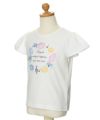 子供服 女の子 綿100％貝殻モチーフTシャツ オフホワイト(11) トルソー斜め