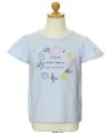 子供服 女の子 綿100％貝殻モチーフTシャツ ブルー(61) トルソー正面