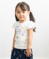 ベビー服 女の子 ベビーサイズ綿100％貝殻モチーフTシャツ オフホワイト(11) モデル画像