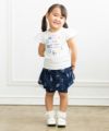 ベビー服 女の子 ベビーサイズ綿100％貝殻モチーフTシャツ オフホワイト(11) モデル画像