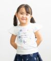 ベビー服 女の子 ベビーサイズ綿100％貝殻モチーフTシャツ オフホワイト(11) モデル画像