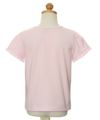 子供服 女の子 綿100％リボンモチーフフリル袖Tシャツ ピンク(02) トルソー背面