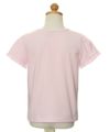 子供服 女の子 綿100％リボンモチーフフリル袖Tシャツ ピンク(02) トルソー背面