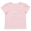 子供服 女の子 綿100％リボンモチーフフリル袖Tシャツ ピンク(02) 背面