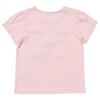 子供服 女の子 綿100％リボンモチーフフリル袖Tシャツ ピンク(02) 背面