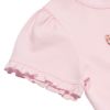 子供服 女の子 綿100％リボンモチーフフリル袖Tシャツ ピンク(02) デザインポイント2