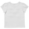子供服 女の子 綿100％リボンモチーフフリル袖Tシャツ オフホワイト(11) 背面